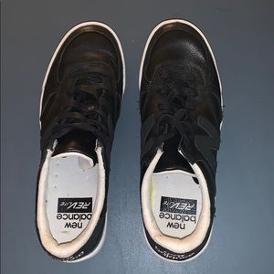 Black Leather New Balance Sneakers